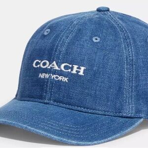 Coach Blue Classic Denim Baseball Cap